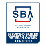 Logo of SBA Service-Disabled Veteran-Owned Certified.