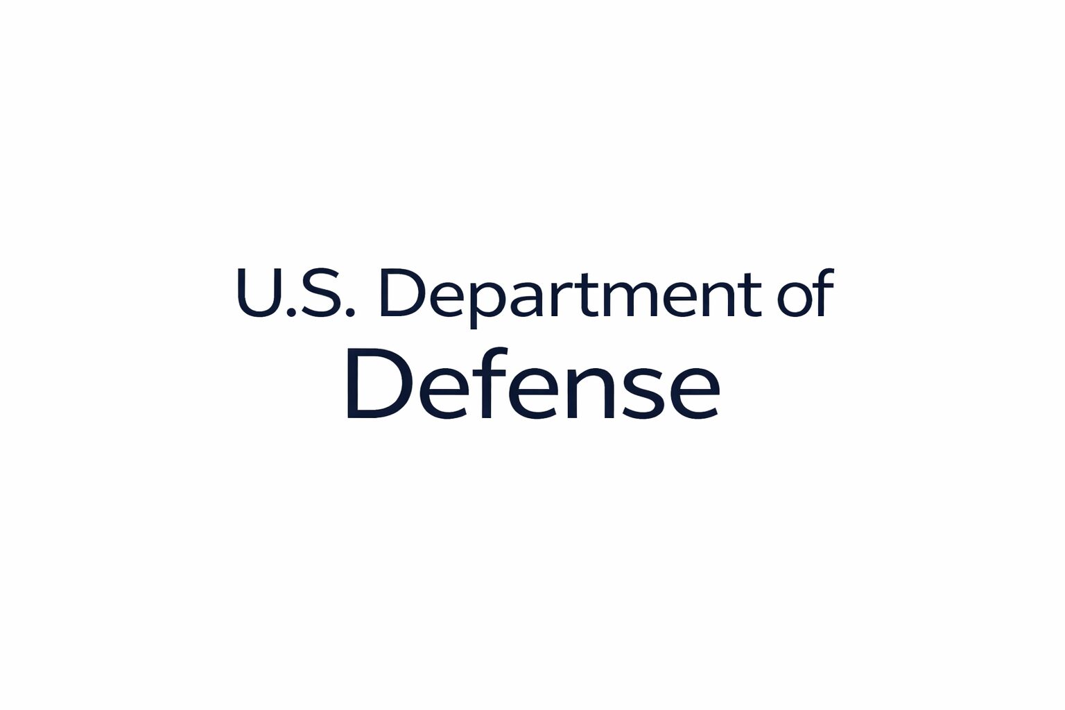 Logo of the U.S. Department of Defense.